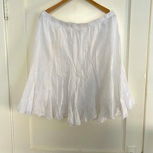 Studio West white skirt 100% cotton extra large